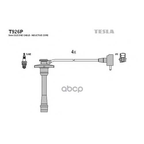 Комплект Проводов Зажигания TESLA T926P в Автодок