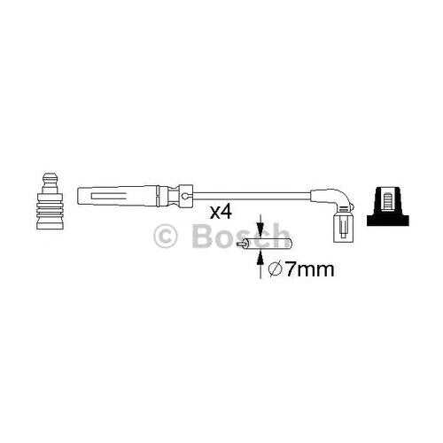 Провода высоковольтные Bosch 0986356987 в Автодок