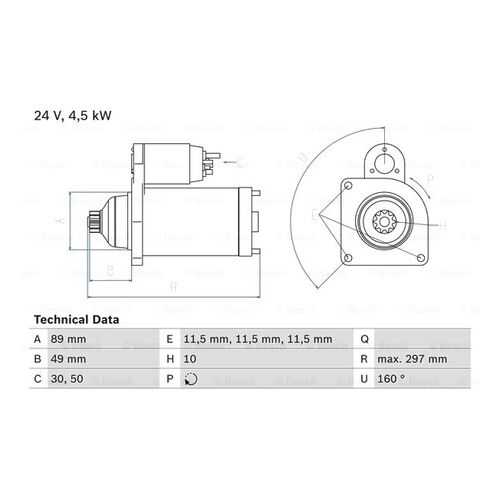 Стартер Bosch 0 986 022 940 в Автодок