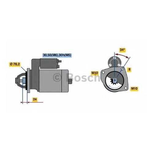 Стартер Bosch 0001107442 в Автодок