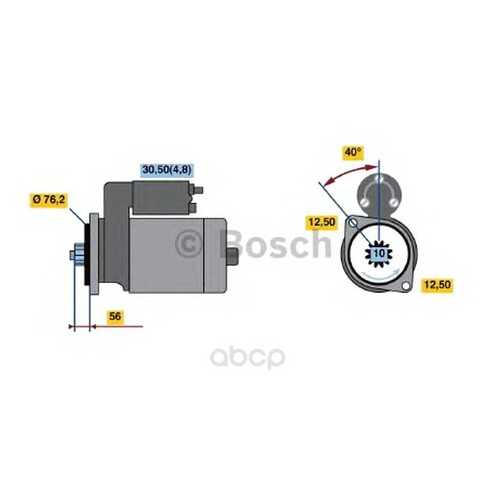 Стартер Bosch 0001120406 в Автодок