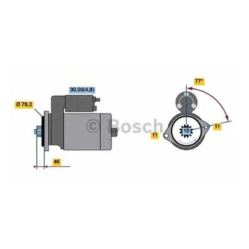 Стартер Bosch 0001123016 в Автодок