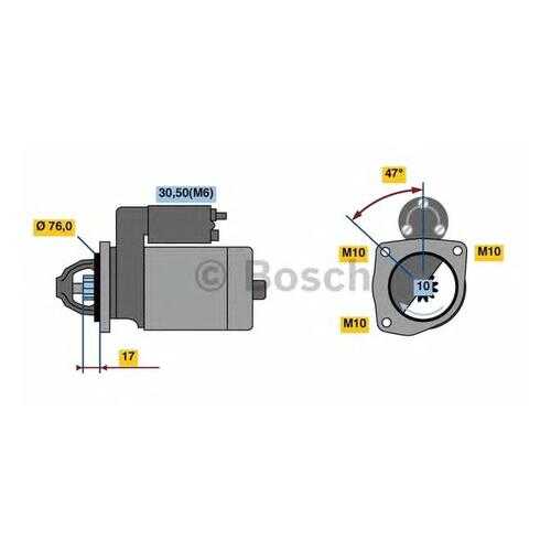 Стартер Bosch 0986022840 в Автодок