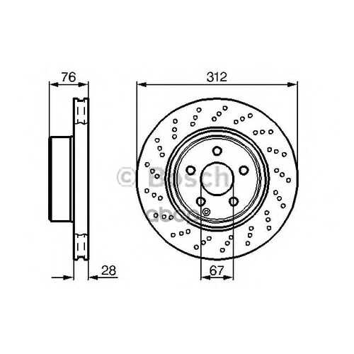 Диск тормозной BOSCH 0986478471 в Автодок