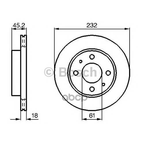 Диск тормозной BOSCH 0986478650 в Автодок