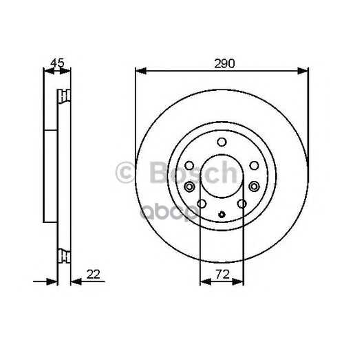 Диск тормозной BOSCH 0986479474 в Автодок