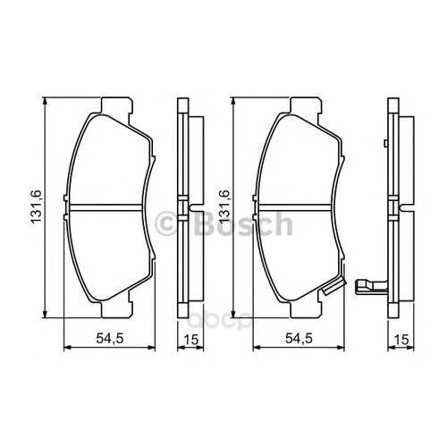 Колодки тормозные Bosch 0986494299 в Автодок