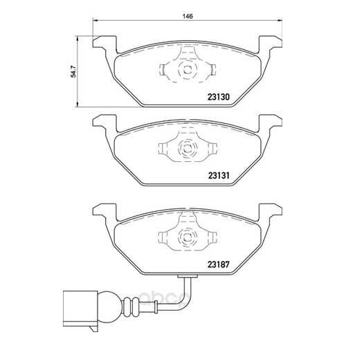 Колодки тормозные дисковые передние audi a2, ibiza iv, v Textar 2313101 в Автодок