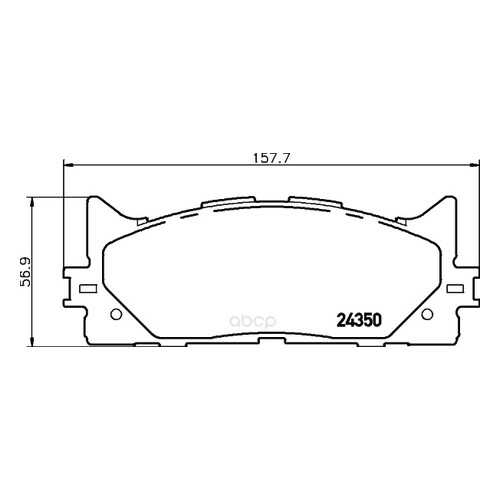 Колодки тормозные nao Hella 8DB355028-471 в Автодок