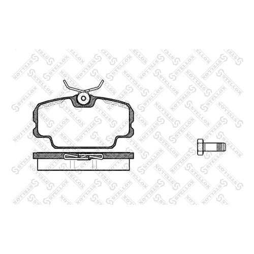 Комплект тормозных дисковых колодок Stellox 156 010-SX в Автодок