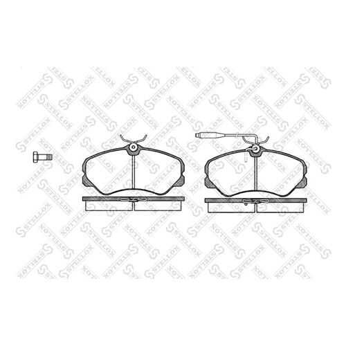 Комплект тормозных дисковых колодок Stellox 272 002-SX в Автодок