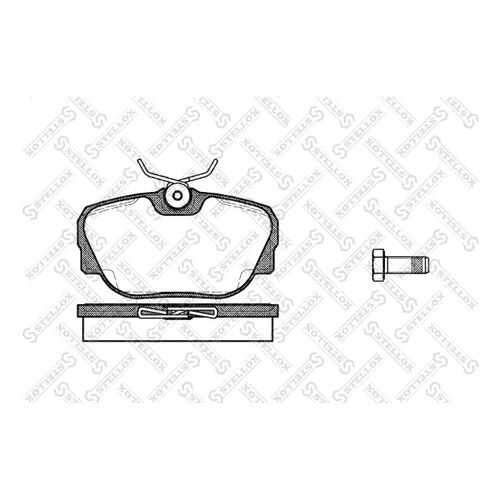 Комплект тормозных дисковых колодок Stellox 307 000-SX в Автодок