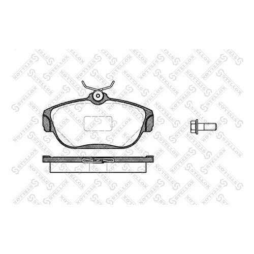 Комплект тормозных дисковых колодок Stellox 379 000-SX в Автодок
