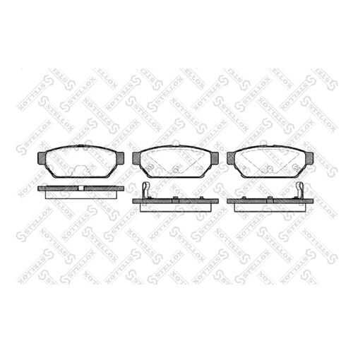 Комплект тормозных дисковых колодок Stellox 451 002B-SX в Автодок