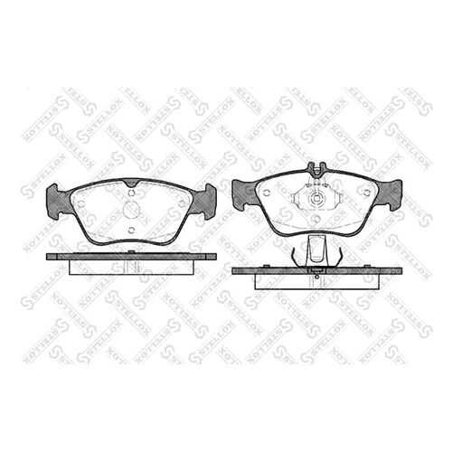 Комплект тормозных дисковых колодок Stellox 597 000B-SX в Автодок