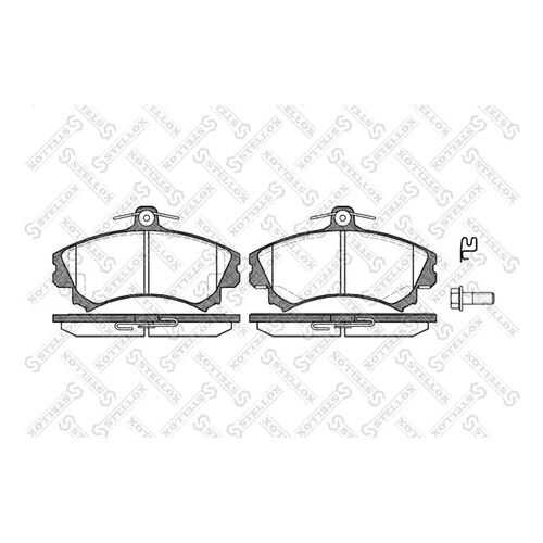 Комплект тормозных дисковых колодок Stellox 601 002B-SX в Автодок