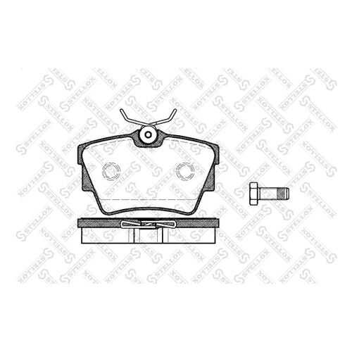 Комплект тормозных дисковых колодок Stellox 602 010B-SX в Автодок