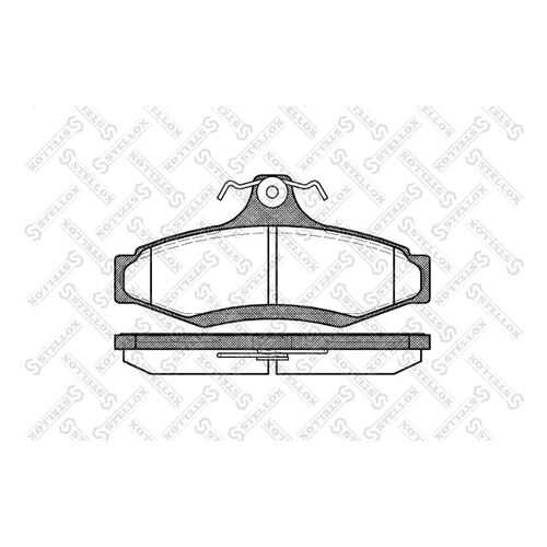 Комплект тормозных дисковых колодок Stellox 657 010B-SX в Автодок