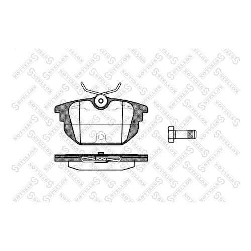 Комплект тормозных дисковых колодок Stellox 703 000-SX в Автодок