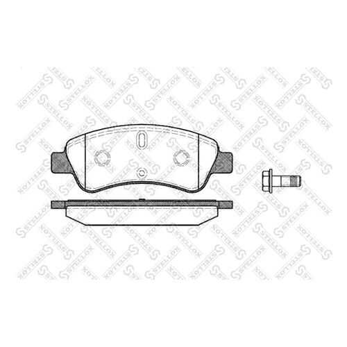 Комплект тормозных дисковых колодок Stellox 851 010B-SX в Автодок