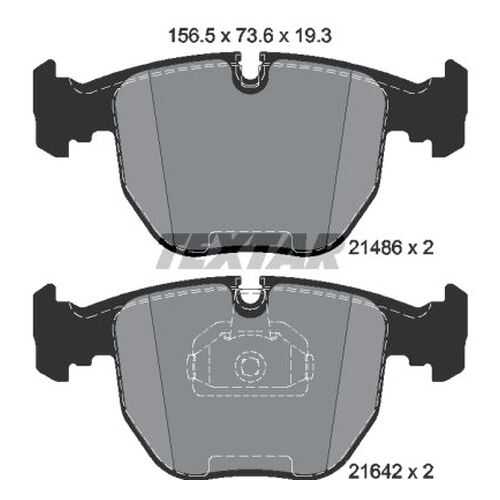 Комплект тормозных дисковых колодок Textar 2148602 в Автодок