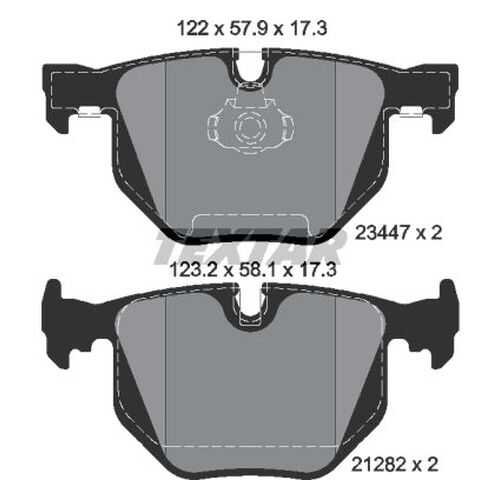 Комплект тормозных дисковых колодок Textar 2344702 в Автодок