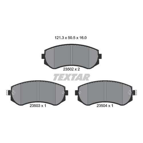 Комплект тормозных дисковых колодок Textar 2350201 в Автодок