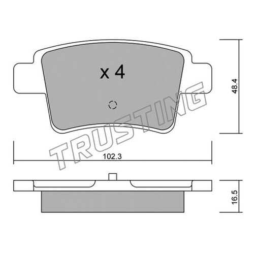 Комплект тормозных дисковых колодок TRUSTING 817.0 в Автодок