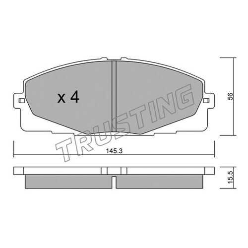 Комплект тормозных дисковых колодок TRUSTING 900.0 в Автодок