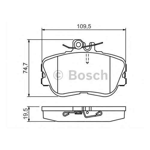 Комплект тормозных колодок Bosch 0986460977 в Автодок