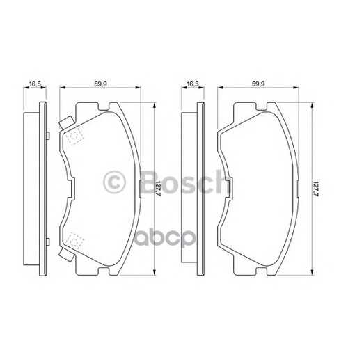 Комплект тормозных колодок Bosch 0986460978 в Автодок