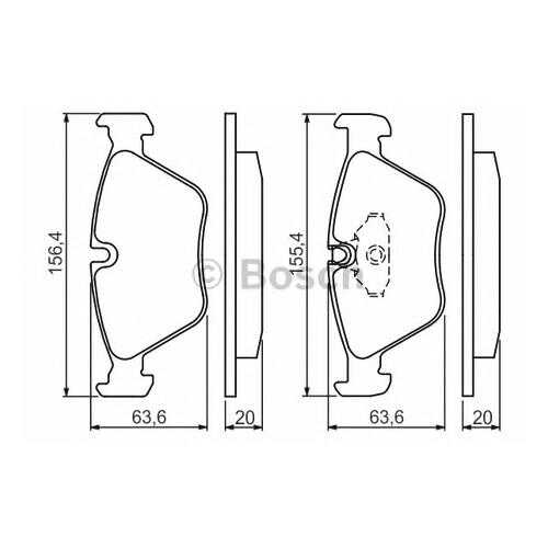 Комплект тормозных колодок Bosch 0986494007 в Автодок