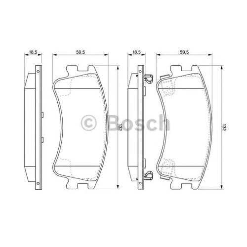 Комплект тормозных колодок Bosch 0986494079 в Автодок