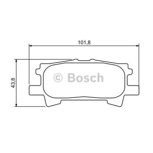 Комплект тормозных колодок Bosch 0986494224 в Автодок