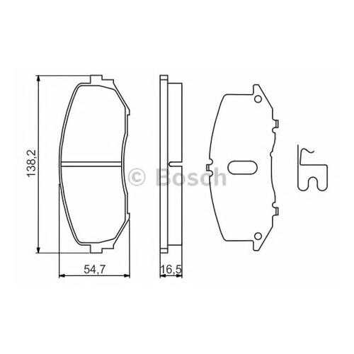 Комплект тормозных колодок Bosch 0986494241 в Автодок