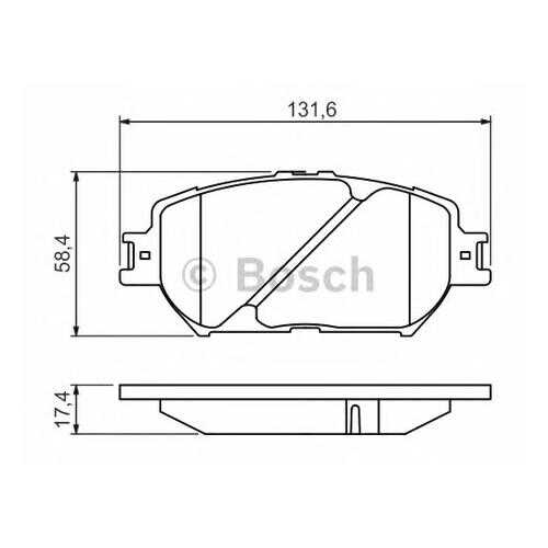 Комплект тормозных колодок Bosch 0986494418 в Автодок