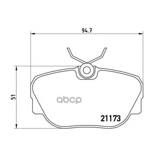 Комплект тормозных колодок brembo P06010 в Автодок