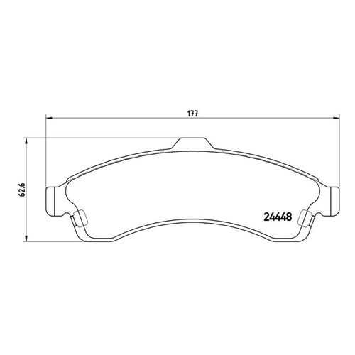 Комплект тормозных колодок Brembo P10009 в Автодок