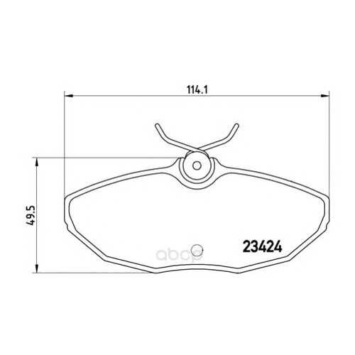 Комплект тормозных колодок Brembo P36013 в Автодок