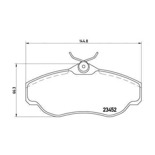 Комплект тормозных колодок Brembo P44008 в Автодок