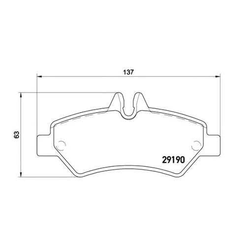 Комплект тормозных колодок Brembo P50084 в Автодок