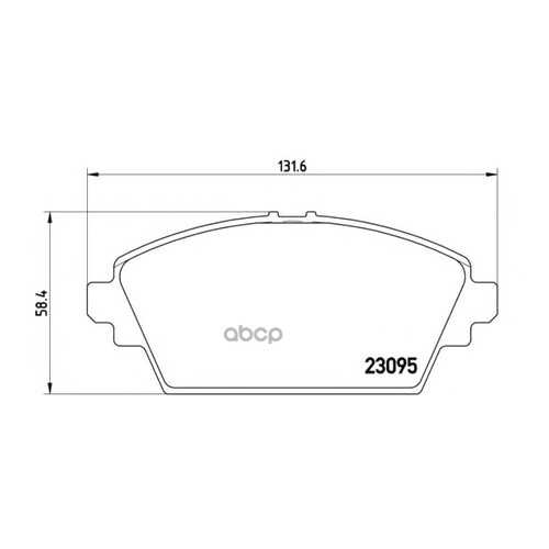 Комплект тормозных колодок Brembo P56044 в Автодок