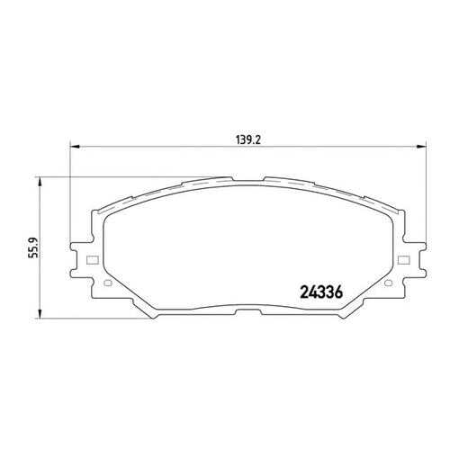 Комплект тормозных колодок Brembo P83082 в Автодок