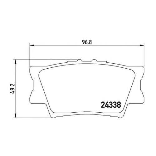 Комплект тормозных колодок Brembo P83089 в Автодок