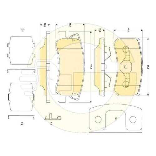 Комплект тормозных колодок Girling 6146009 в Автодок