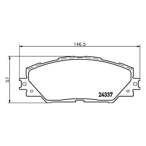 Комплект тормозных колодок Hella 8DB355006871 в Автодок