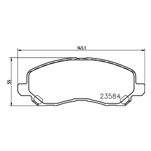 Комплект тормозных колодок Hella 8DB355014131 в Автодок