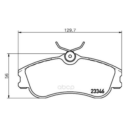 Комплект тормозных колодок Hella 8DB355018541 в Автодок