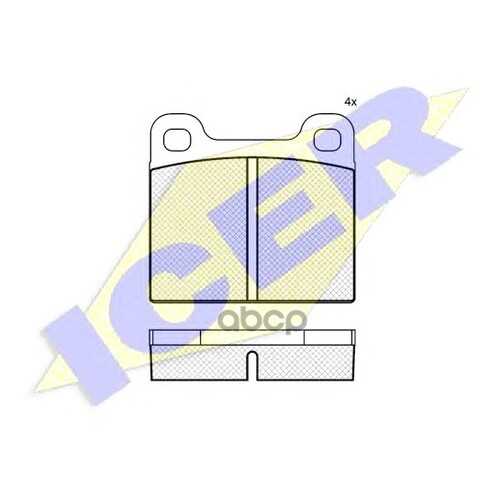 Комплект тормозных колодок ICER 180162 в Автодок