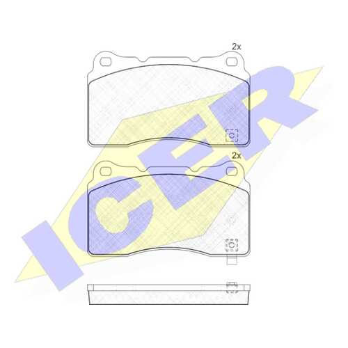 Комплект тормозных колодок ICER 181585 в Автодок